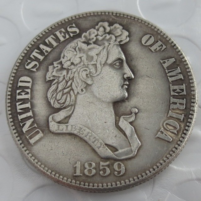 US 1859 French Head Half Dollar Patterns copy coin