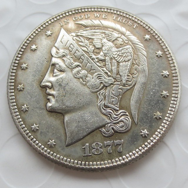 US 1877 Helmeted Head Half Dollar Patterns copy coin