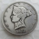 US 1873 T$1 Beaded Coronet Trade Dollar Patterns copy coin US 1873 T$1 Beaded Coronet Trade Dollar Patterns copy coin