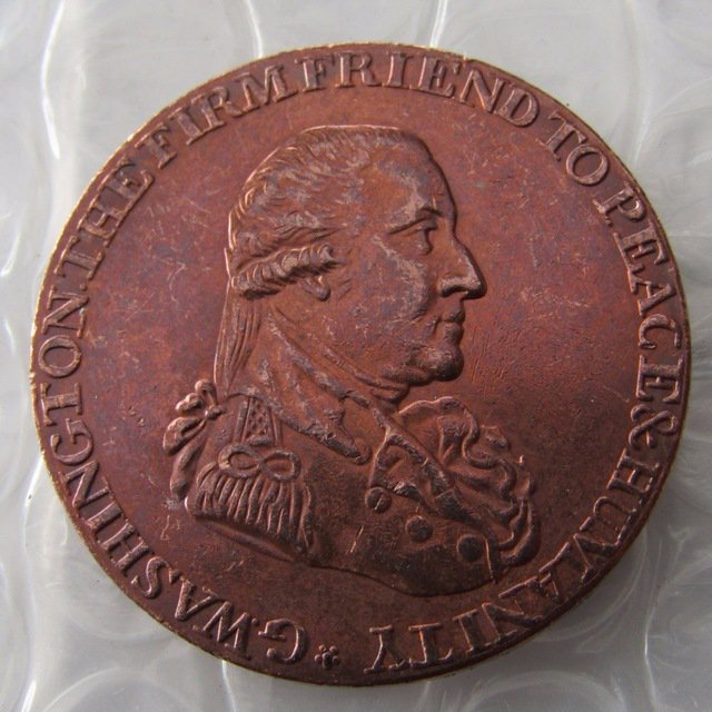 1795 Washington Grate Half Penny Copy Coin