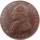 1791 Washington Grate One Penny Copy Coin