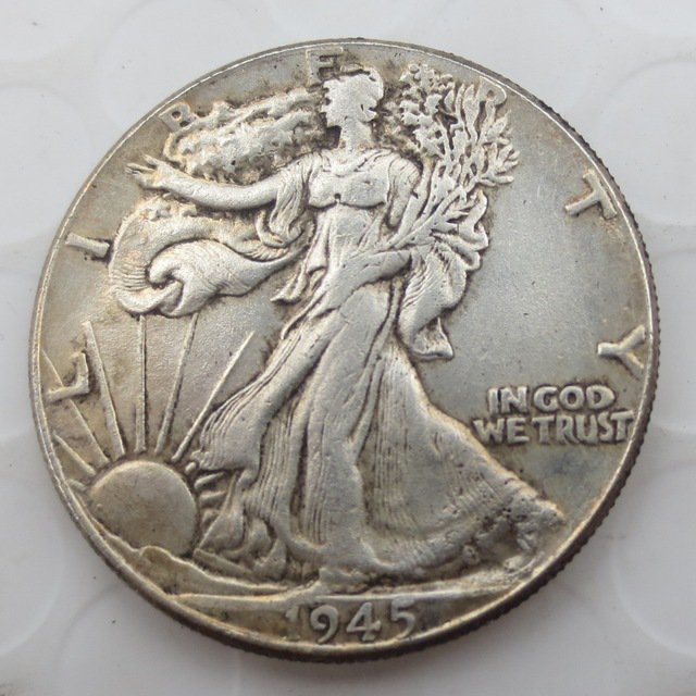 1945-D Walking Liberty Half Dollar COIN COPY