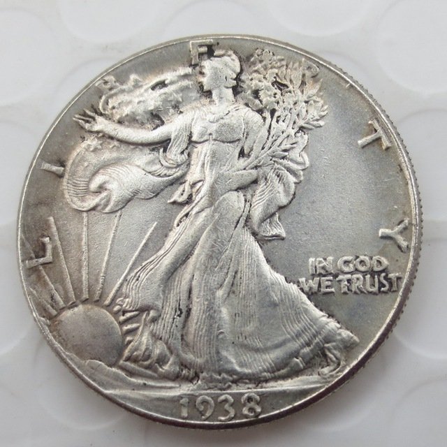1938-D Walking Liberty Half Dollar COIN COPY