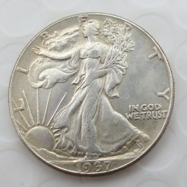 1937-D Walking Liberty Half Dollar COIN COPY