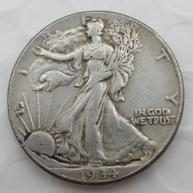 1934-D Walking Liberty Half Dollar COIN COPY
