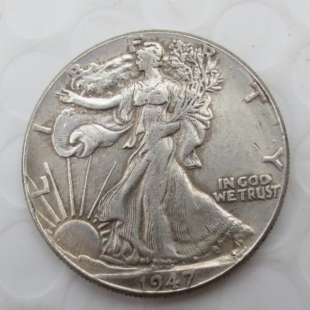 1947-p Walking Liberty Half Dollar COIN COPY