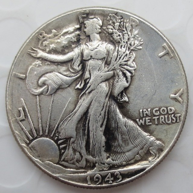 1943-p Walking Liberty Half Dollar COIN COPY