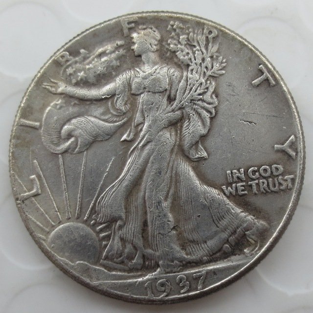 1937-p Walking Liberty Half Dollar COIN COPY