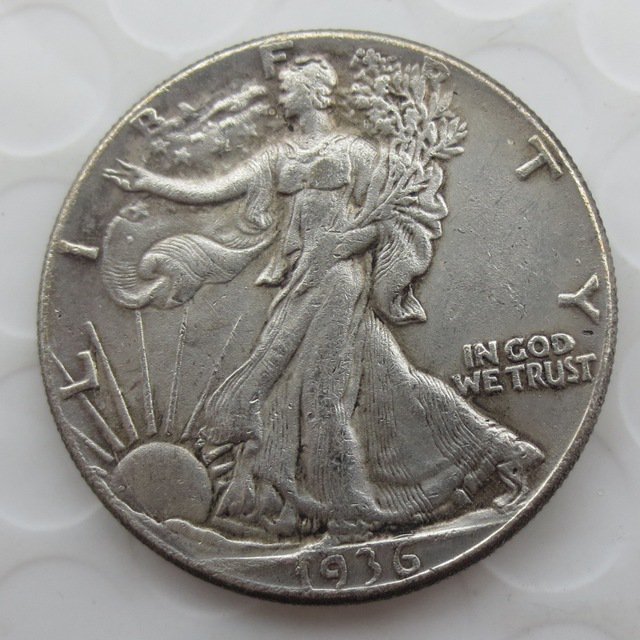 1936-p Walking Liberty Half Dollar COIN COPY