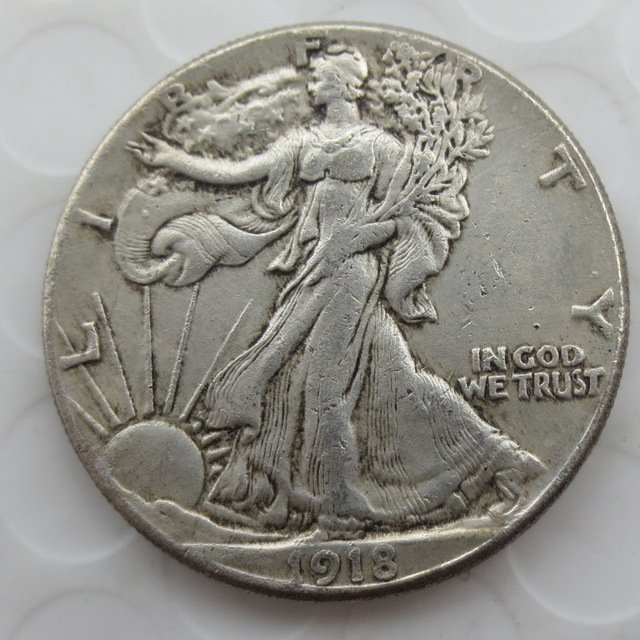 1918-p Walking Liberty Half Dollar COIN COPY