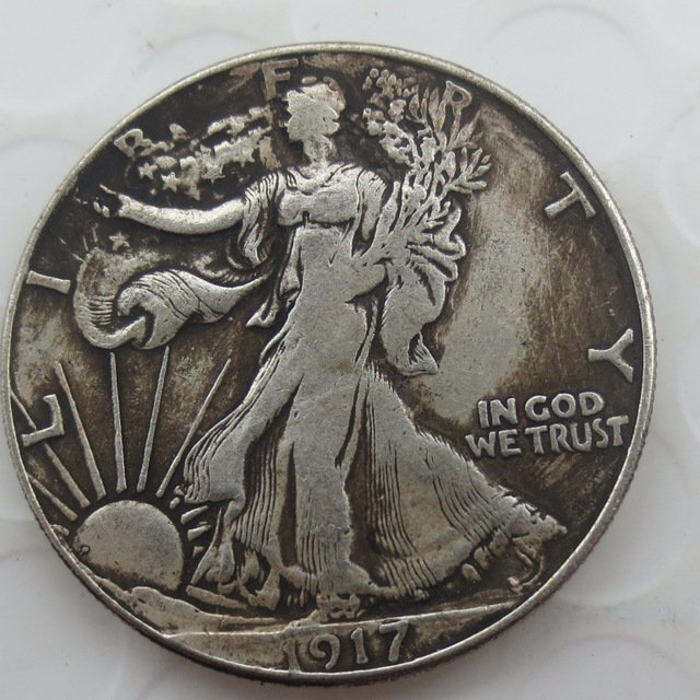 1917-p Walking Liberty Half Dollar COIN COPY