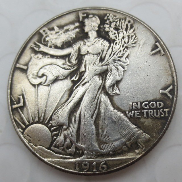 1916-S Walking Liberty Half Dollar COIN COPY
