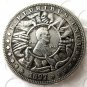 US Hobo 1897 Morgan Dollar In 1909 Lincoln Cents Copy Coins
