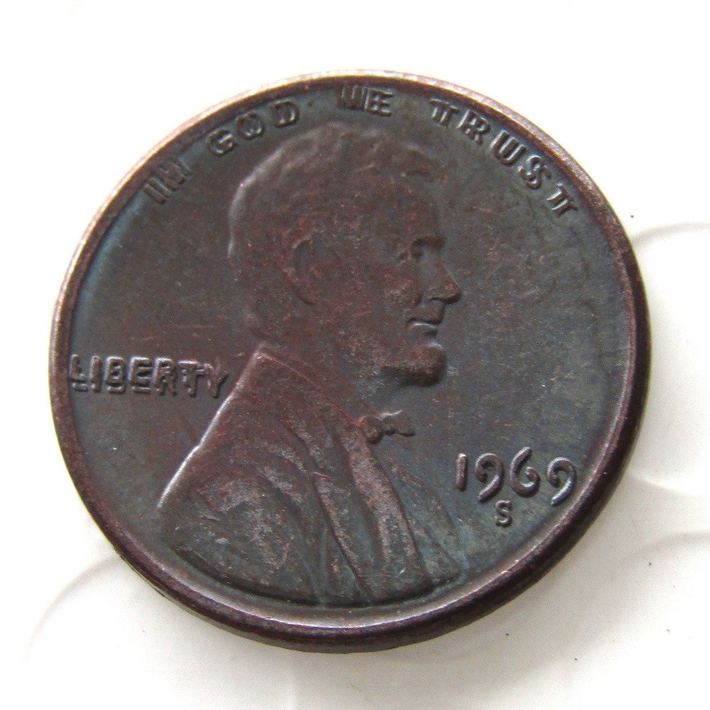 1969s Lincoln Cent Double Die Head Cent copy coins