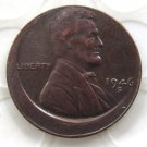 Lincoln One Cent 1946s Error with An Off Center Error Rare Copy Coins