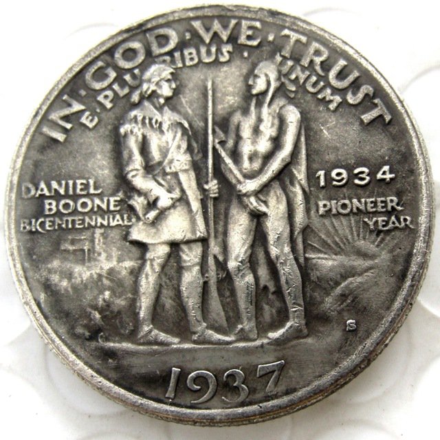 1937S Daniel Boone Bicentennial Commemorate Half Dollar Copy Coin