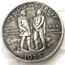 1936S Daniel Boone Bicentennial commemorate half dollar copy coin
