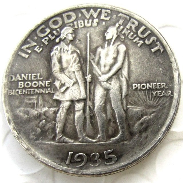 1935 Daniel Boone Bicentennial commemorate half dollar copy coin