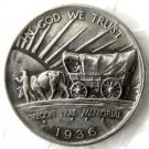 1936S OREGON TRAIL COMMEMORATIVE HALF DOLLARS COPY COIN
