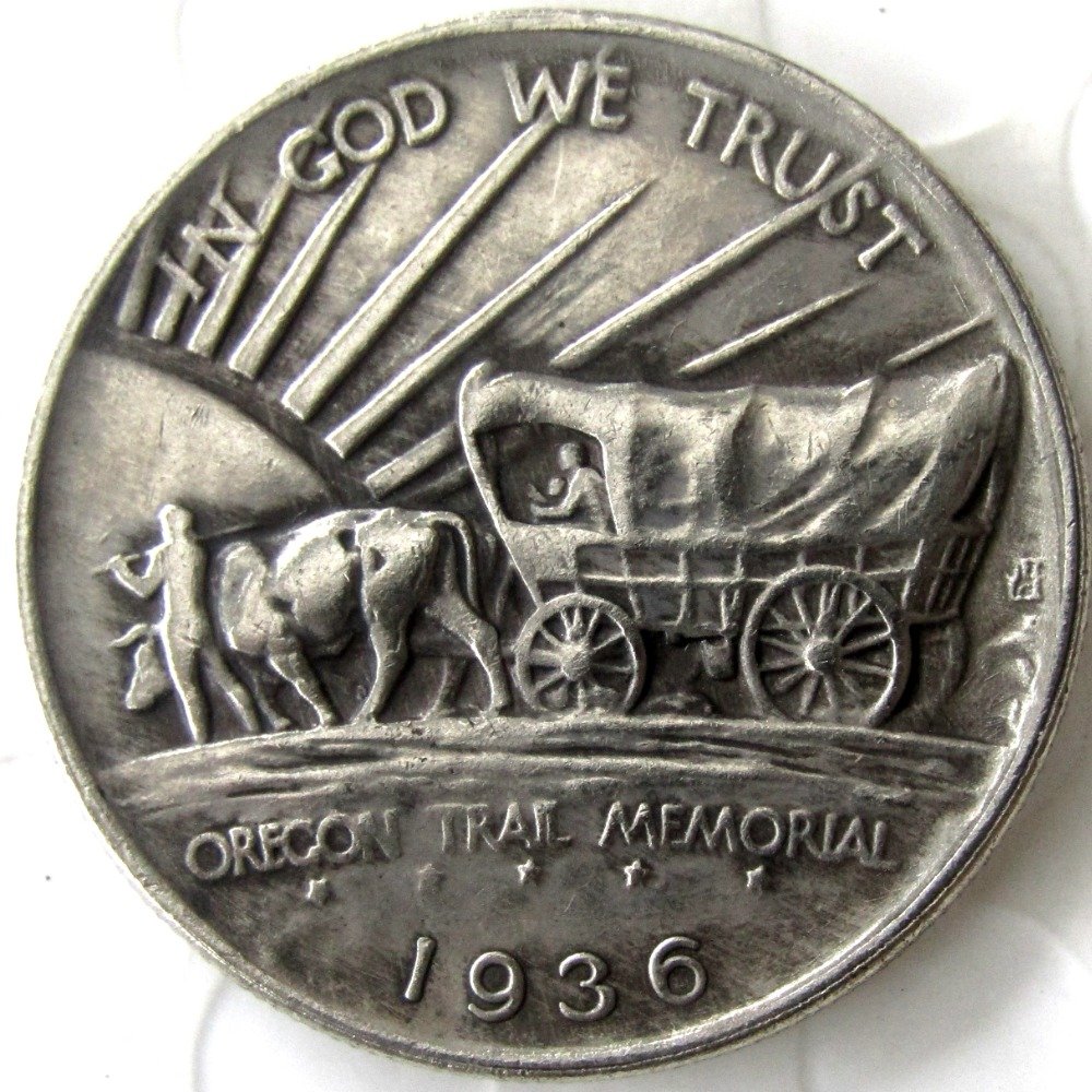 1936 OREGON TRAIL COMMEMORATIVE HALF DOLLARS COPY COIN