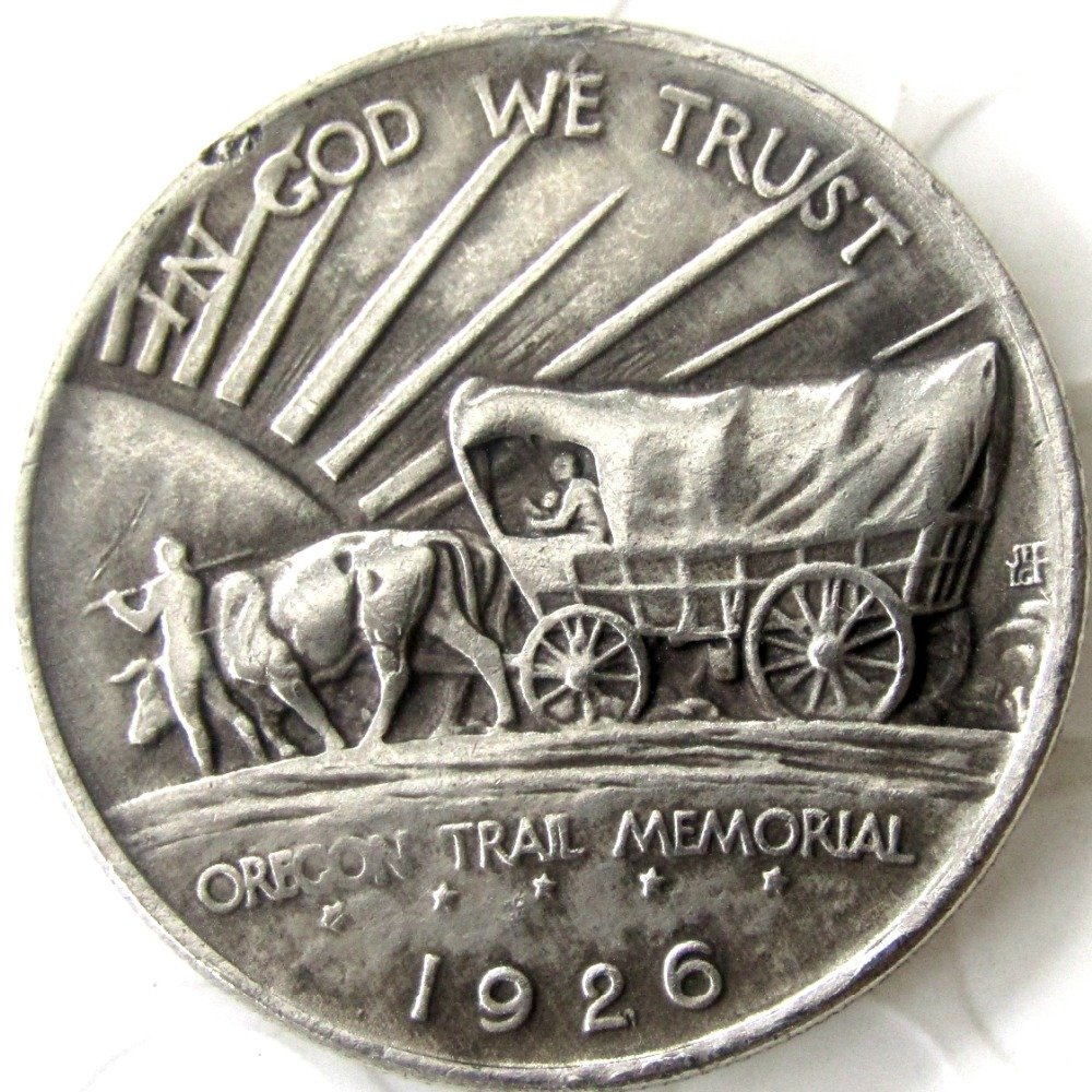 1926 OREGON TRAIL COMMEMORATIVE HALF DOLLARS COPY COIN