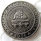 US 1936 Norfolk Commemorative Half Dollar Copy Coin US 1936 Norfolk Commemorative Half Dollar Copy Coin