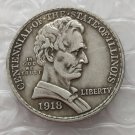 1918 LINCOLN ILLINOIS COMMEMORATIVE HALF DOLLAR COPY COINS