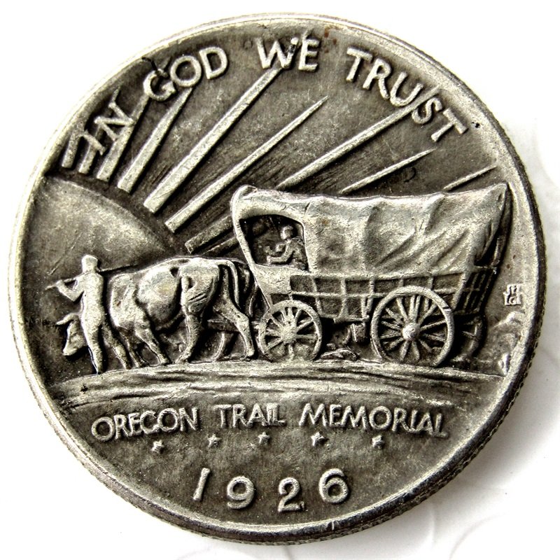 1926-S OREGON TRAIL COMMEMORATIVE HALF DOLLARS COPY COIN