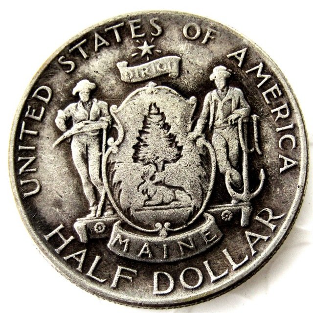 1920-Maine Centennial half dollar factory coins copy