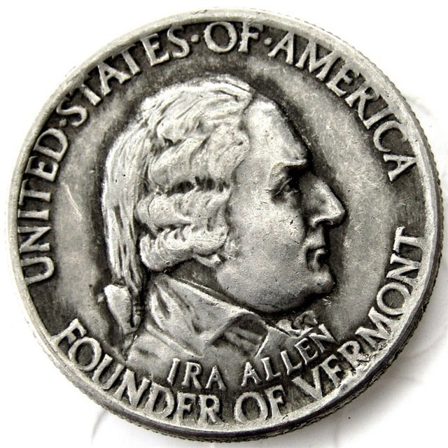 1927 VERMONT SESQUICENTENNIAL Half Dollar Coin Copy