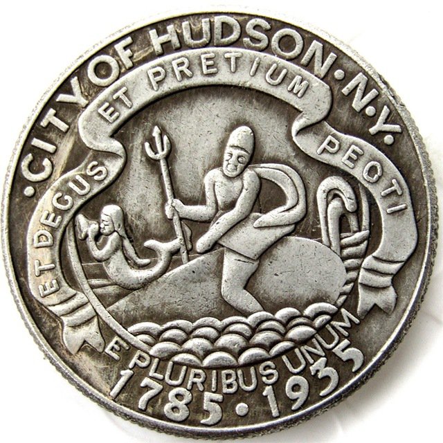 1935 Hudson Comm. Half Dollar Coin Copy