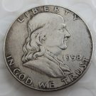 1958 Franklin Silver Plated Half Dollar Coins Copy