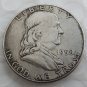 1958 Franklin Silver Plated Half Dollar Coins Copy