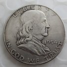 1954 Franklin Silver Plated Half Dollar Coins Copy