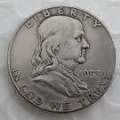 1953D Franklin Silver Plated Half Dollar Coins Copy