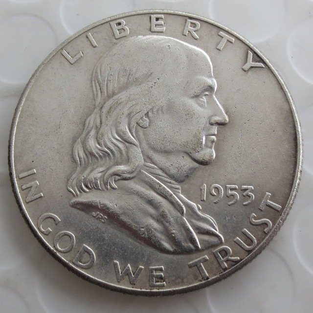 1953 Franklin Silver Plated Half Dollar Coins Copy