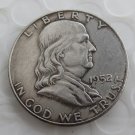 1952S Franklin Silver Plated Half Dollar Coins Copy