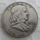1952 Franklin Silver Plated Half Dollar Coins Copy