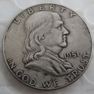1951D Franklin Silver Plated Half Dollar Coins Copy