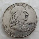 1949 Franklin Silver Plated Half Dollar Coins Copy