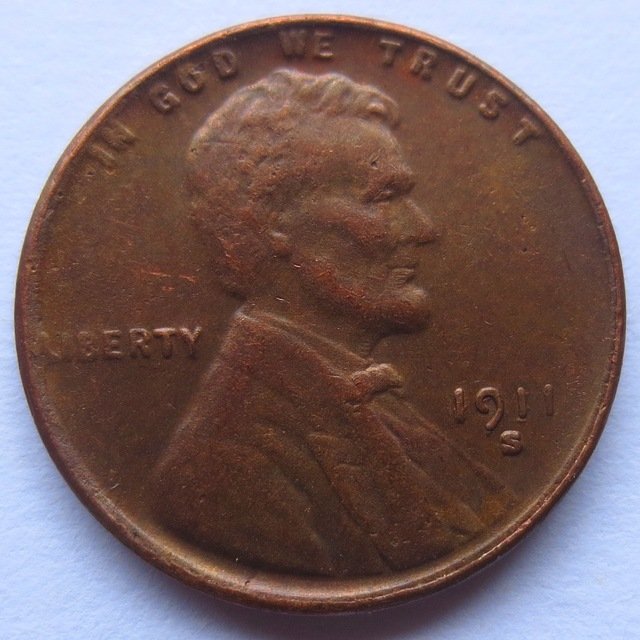 United States 1911-S Lincoln Head Cent copy coins