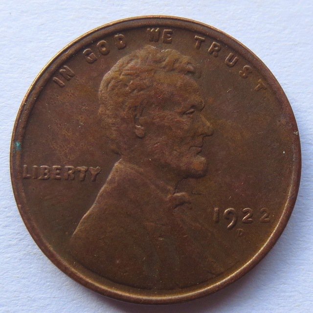 United States 1922-D Lincoln Head Cent Copy Coins
