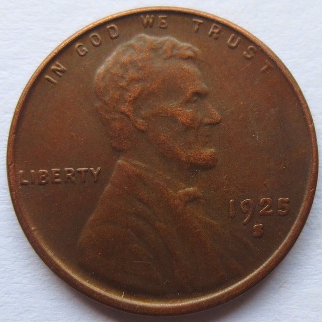 United States 1925-S Lincoln Head Cent Copy Coins