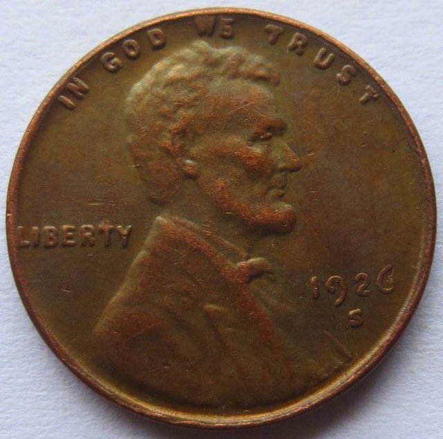 United States 1926-S Lincoln Head Cent Copy Coins