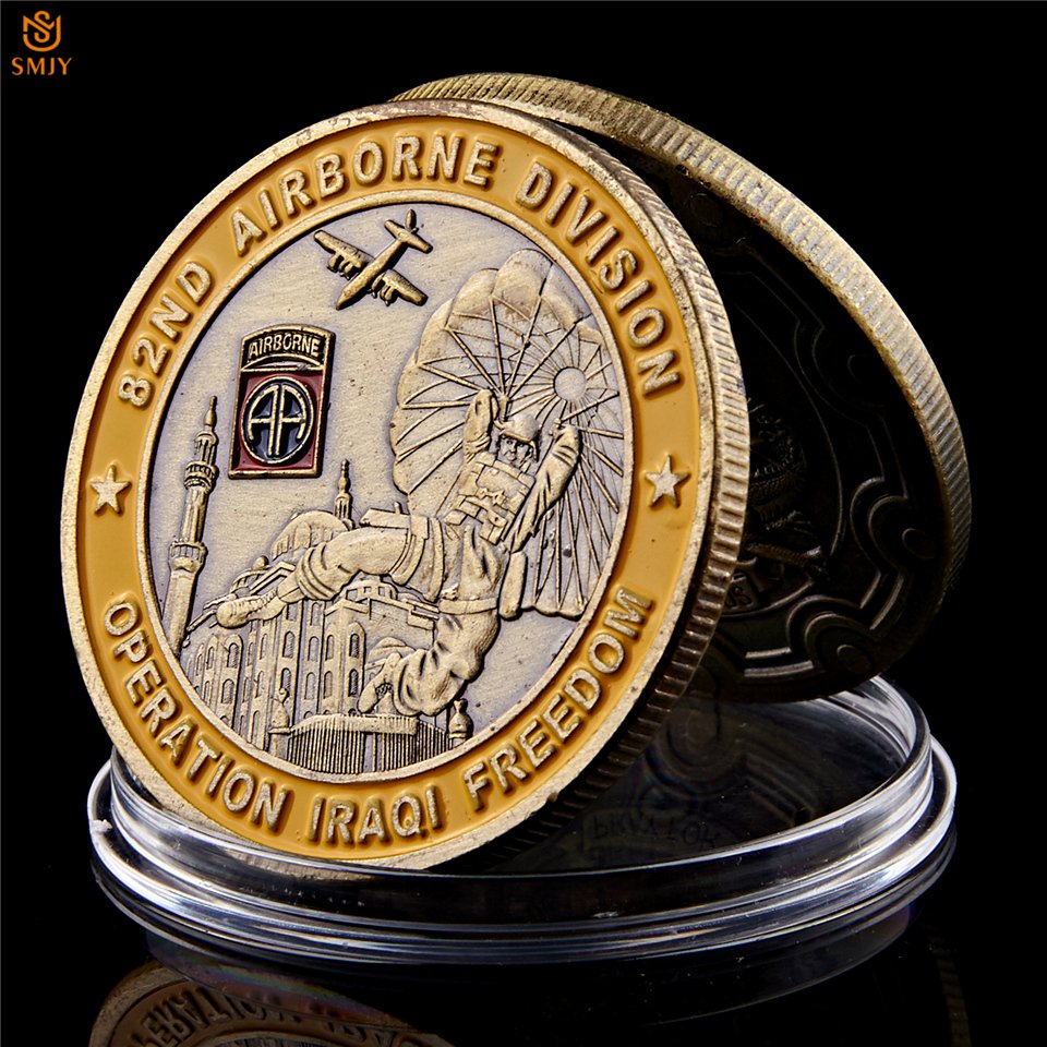 Saint George Operation Iraqi Freedom 82nd Airborne Division Military Copy Coin For Collection