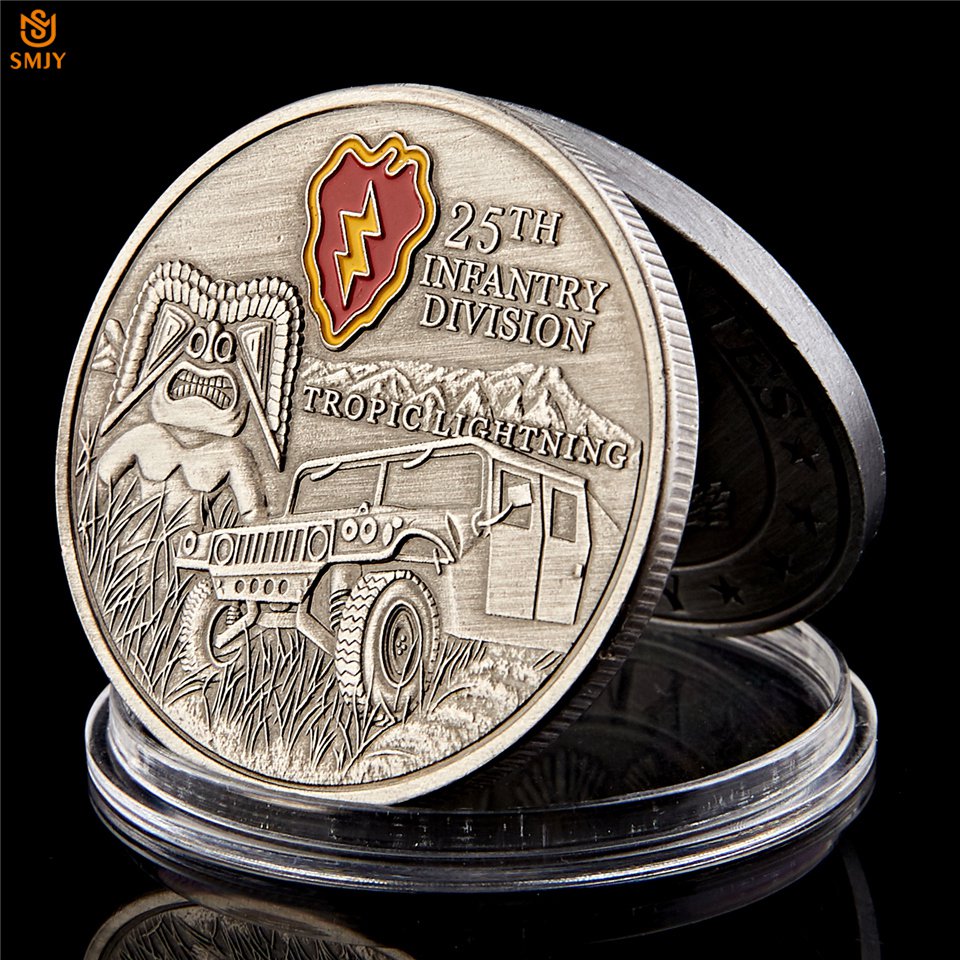 USA 25nd Infantry Division Tropic Lightning US Military Souvenir Copy Coin For Collection