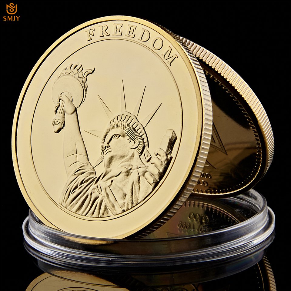 2001.9.11 Century Trade Center Terrorist Attack The USA Statue Of Liberty Copy Coin For Collection