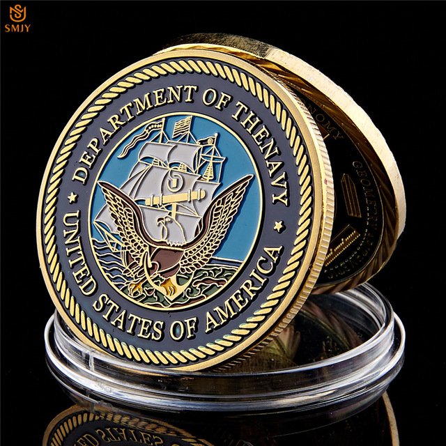 USA Military Department of The Navy Great Seal Of American Washington.D.C Copy Coin For Collection