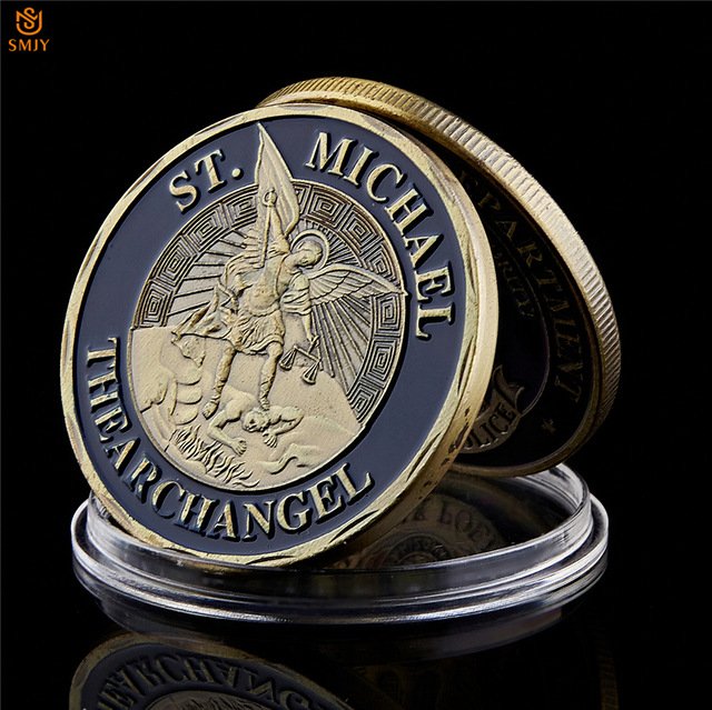 The Archangel St.Michael Our Fallen Officer Service Honor Challenge Copy Coin For Collection