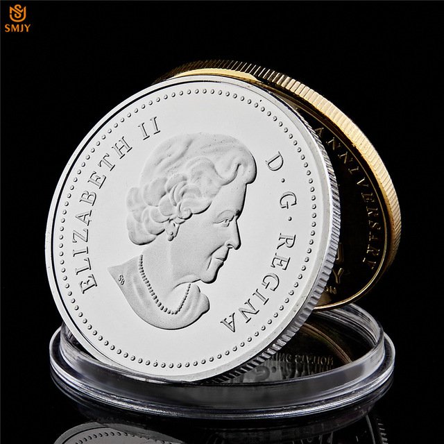 Italian Catholic Pope St. John Paul II British Elizabeth II Silver Plated Copy Coin For Collection